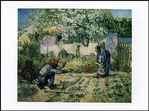 The First Steps (After Millet) - Vincent Van Gogh