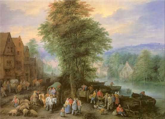 Theobald Michau Peasants at the Market