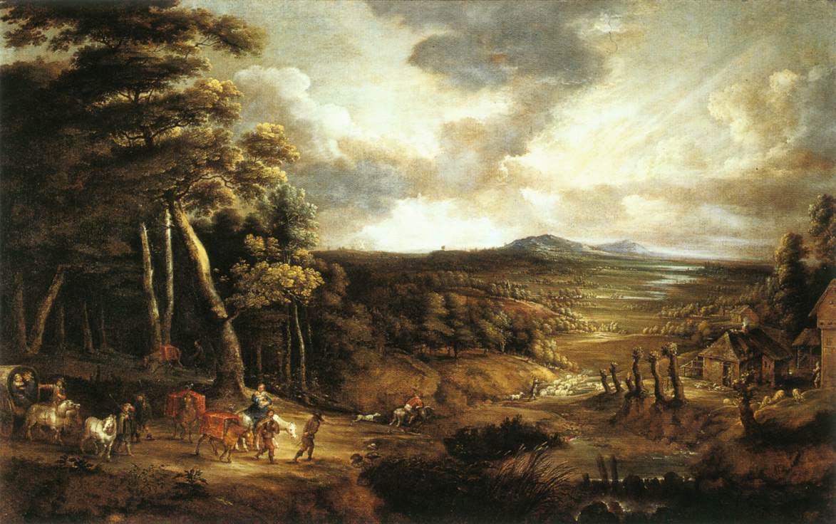 UDEN Lucas van Landscape with the Flight into Egypt