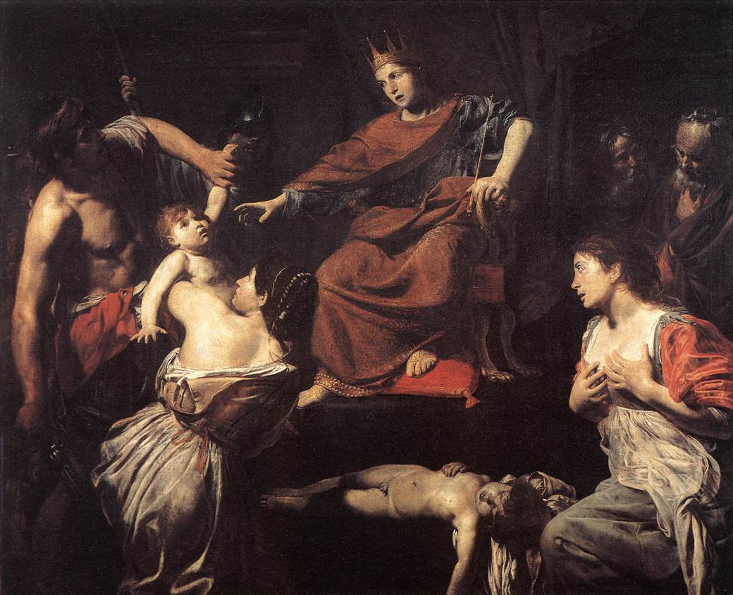 VALENTIN DE BOULOGNE The Judgment of Solomon 1