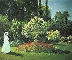 Woman In A Garden - Claude Monet