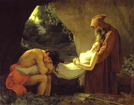 Anne Louis Girodet de Roussy Trioson The Burial of Atala