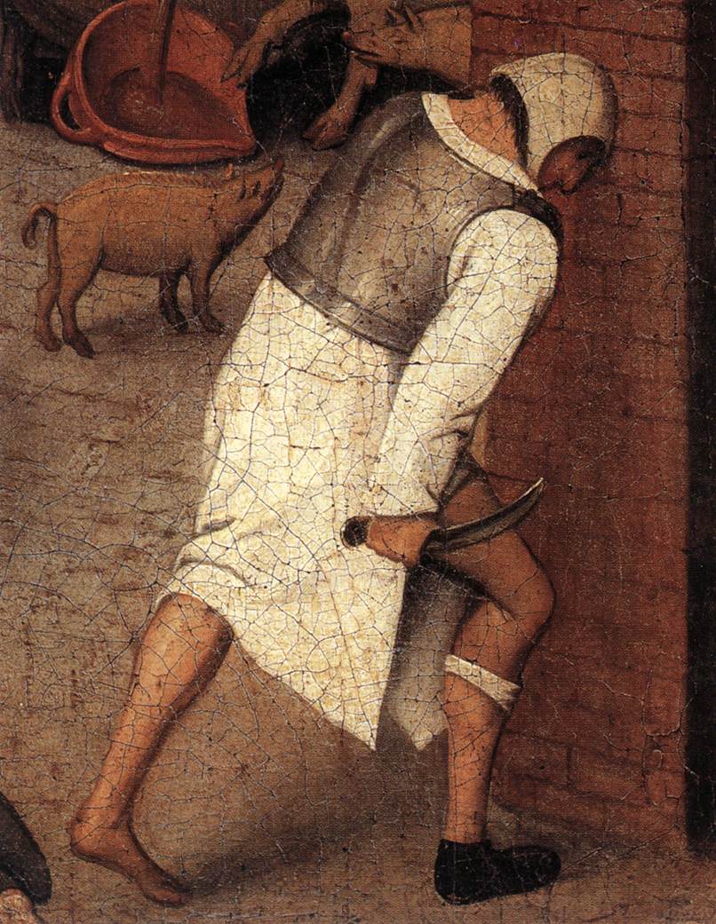 BRUEGHEL Pieter the Younger Proverbs detail 3