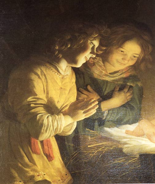 Honthorst Gerrit van Adoration of the Child detail