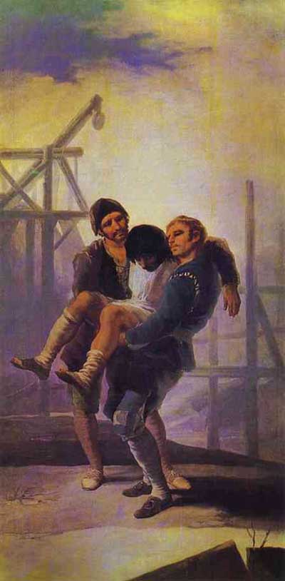 Francisco de Goya y Lucientes The Injured Mason