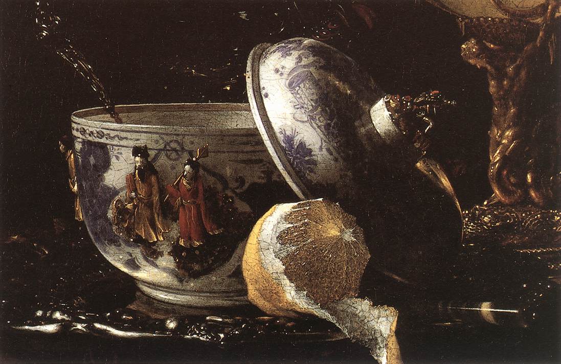 KALF Willem Still Life with a Nautilus Cup detail