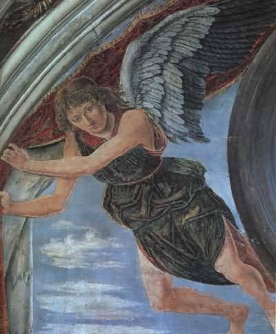 Antonio Pollaiolo Angel detail