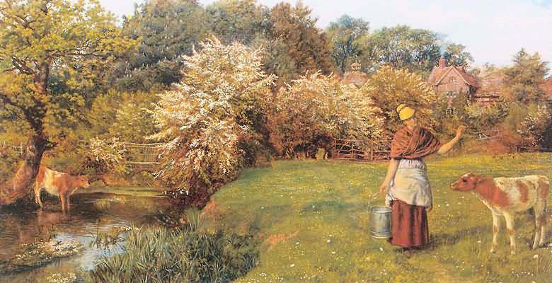 Arthur Hughes Poll the Milkmaid