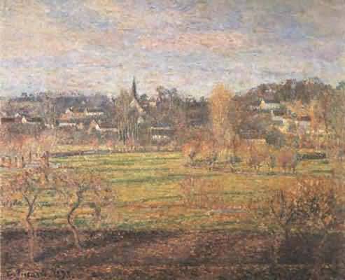 Camille Pissarro February Sunrise Bagincourt