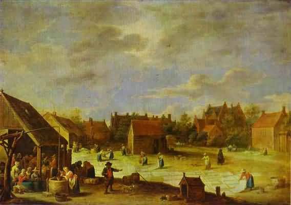 David Teniers the Younger A Bleaching Ground