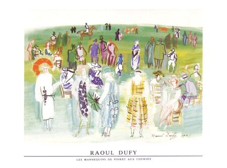 Dufy Raoul Les Mannequins de poiret aux cours