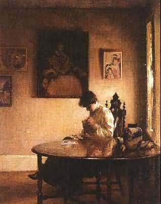 Edmund Tarbell Girl Crocheting