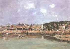 Eugene Boudin The Port, Trouville