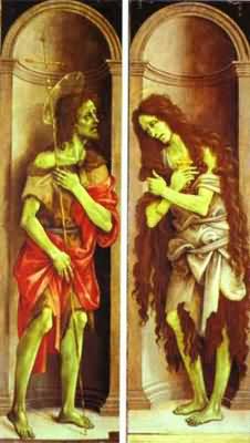 Filippino Lippi St John the Baptist Mary Magdalene
