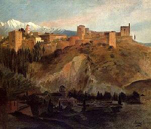 Franz von Lenbach Alhambra in Granada Spanien