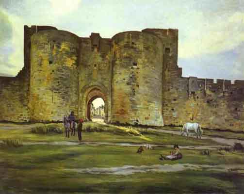 Frederic Bazille Port of the Queen at Aigues-Mortes