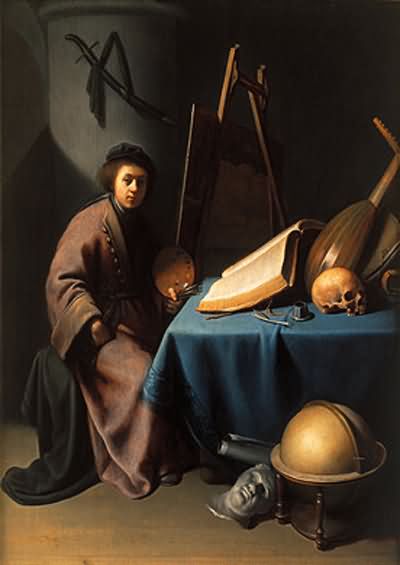 Gerrit Dou Artist in His Studio