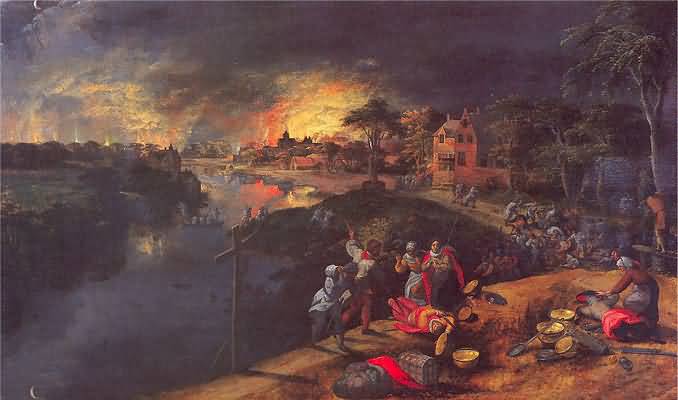 Gillis Mostraert Scene of War and Fire