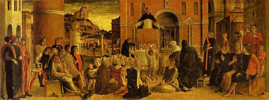 Giovanni Bellini Miracles of St. Vincent Ferrar: He Raises Dead to Life