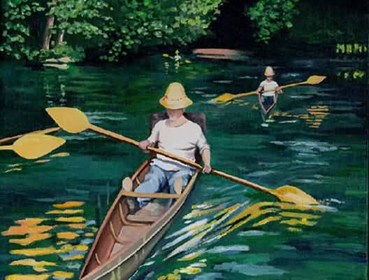 Gustave Caillebotte Sculls