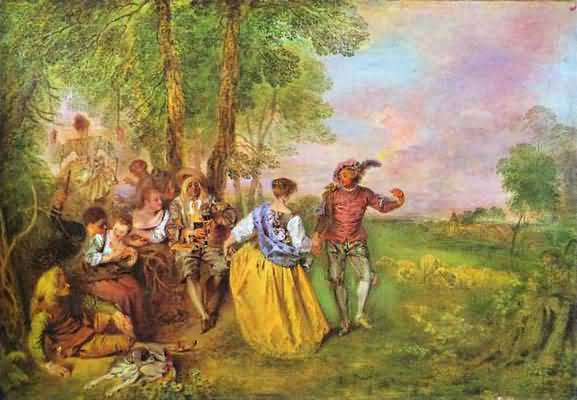 Jean Antoine Watteau The Shepherds