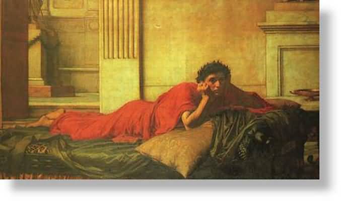 John William Waterhouse The Remorse of Nero After the Murder of his Mother