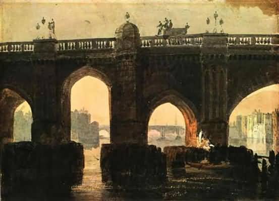 Joseph Mallord William Turner Old London Bridge