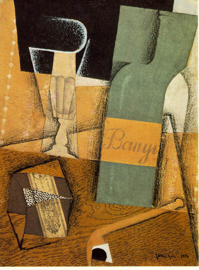 Juan Gris The Bottle Of Banyuls