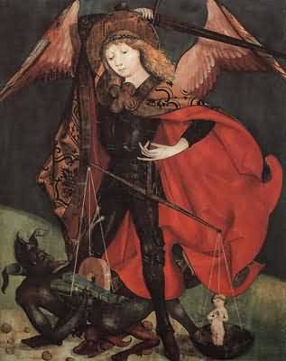 Kartner Meister St Michael Weighing Souls