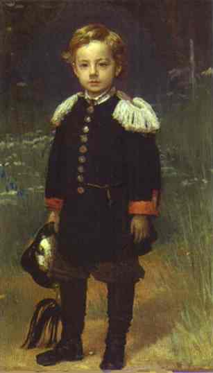 Kramskoy Ivan Portrait of Sergey Kramskoy the Artist s Son as a Child