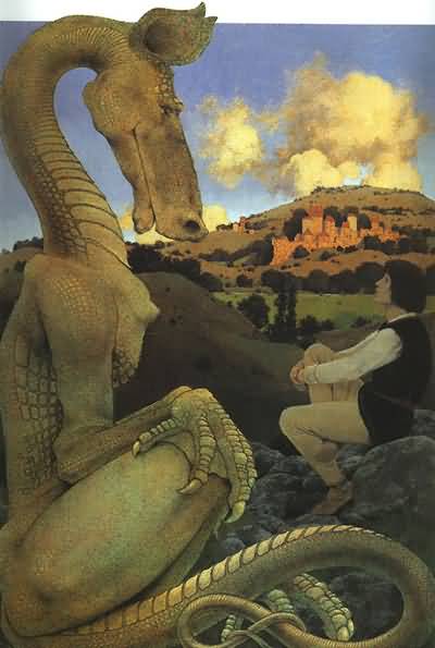 Maxfield Parrish Cadmus Sowing the Dragon s Teeth