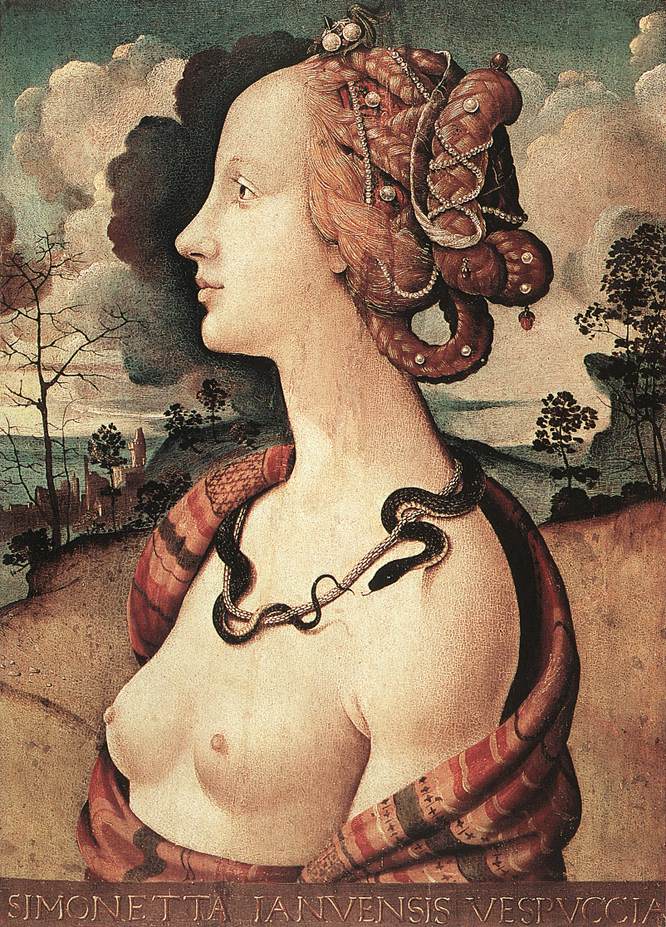 PIERO DI COSIMO Portrait of Simonetta Vespucci