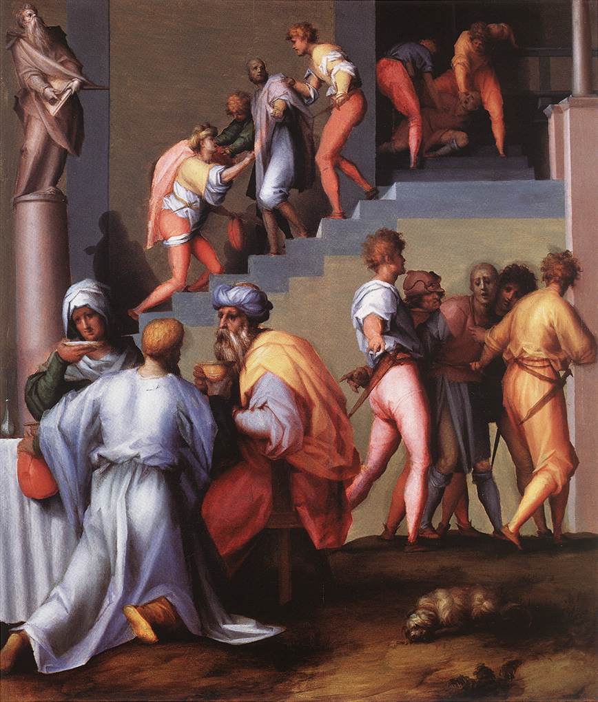 PONTORMO Jacopo Punishment of the Baker