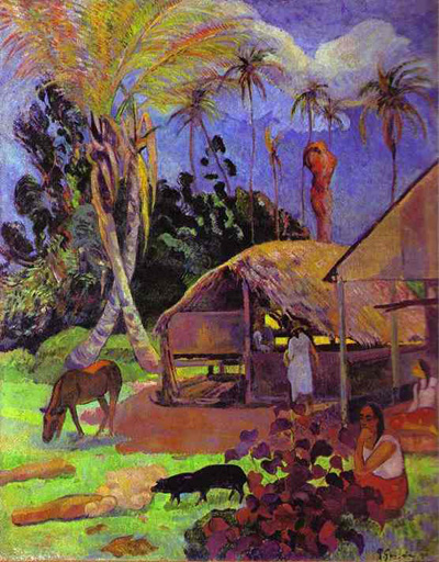 Paul Gauguin Black Pigs