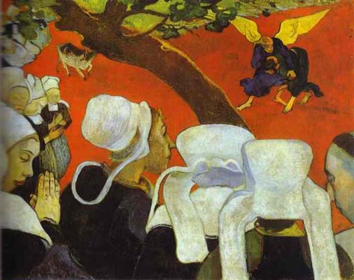 Paul Gauguin Vision After the Sermon Jacob Wrestling with the Angel