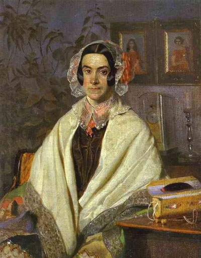 Pavel Fedotov Portrait of N P Chernyshova