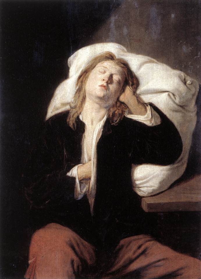 RYCKAERT David the Younger Man Sleeping