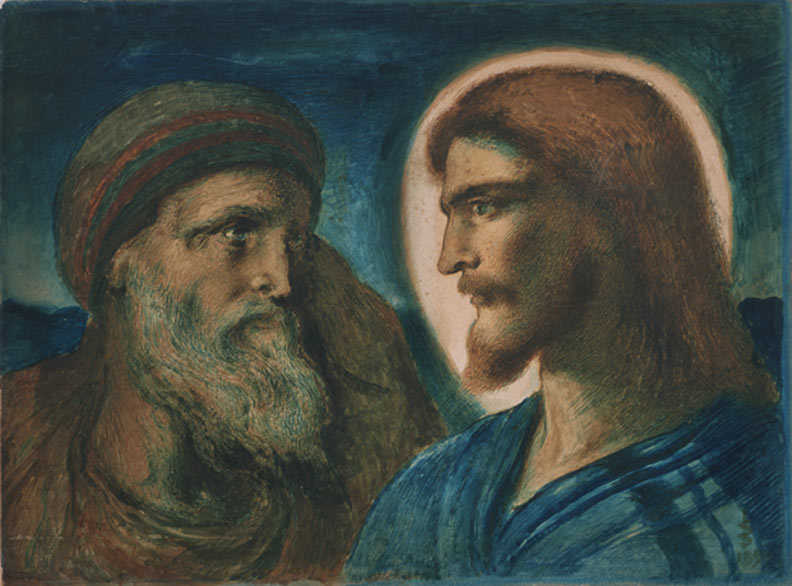 Simeon Solomon Christ and Peter