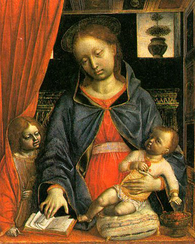 Vincenzo Foppa Madonna & Child with an Angel