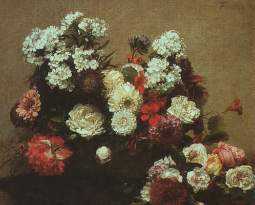 Henri Fantin Latour Still Life with Flowers