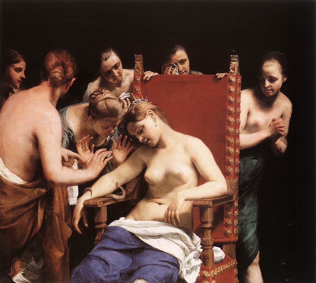 Cagnacci Guido The Death of Cleopatra 1