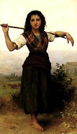 Adolphe-William Bouguereau The Shepherdess