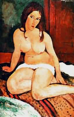 Amedeo Modigliani Nudo seduto su un divano