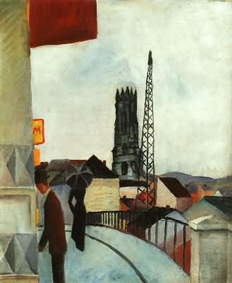 August Macke Cathedral at Freiburg Switzerland