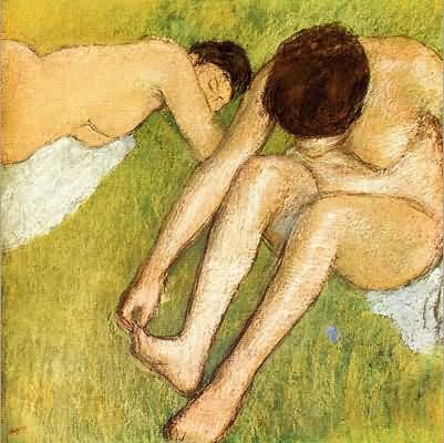 Edgar Degas Bathers on the Grass