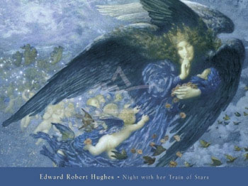 Edward R. Hughes Night with her Train of Stars