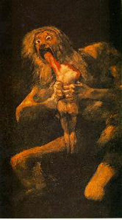 Francisco Goya Saturn Devouring His Son