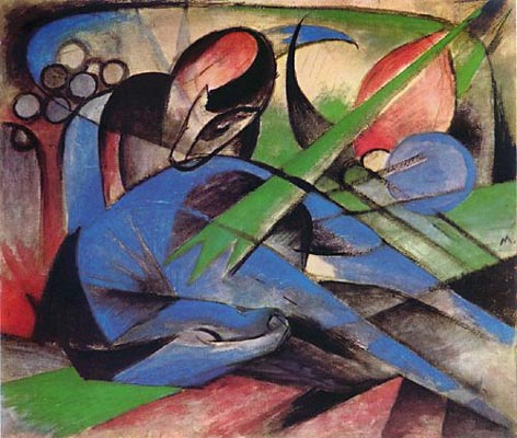 Franz Marc Dreaming Horse