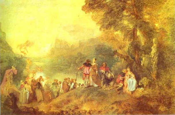 Jean Antoine Watteau Embarkation for Cythera or The Pilgrimage to Cythera