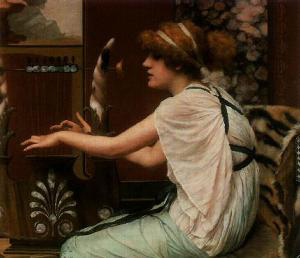 John William Godward Muse And Lyre